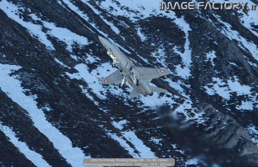 2003-10-10 Axalp Shooting Range 098 - FA-18C Hornet